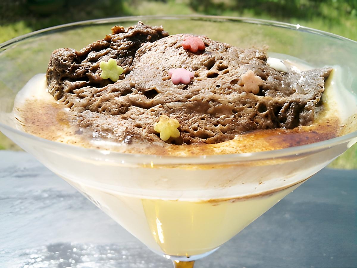 recette Ile flottante au cacao