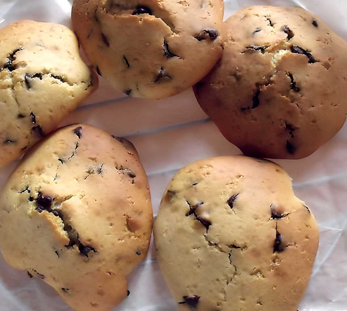 Recette de Cookies sans beurre, légers, croustillants et moelleux