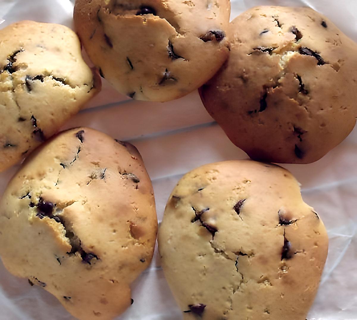 recette Cookies sans beurre, légers, croustillants et moelleux! 127kcal/cookie.