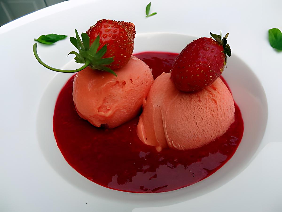 recette Glace à la fraise Tagada ®