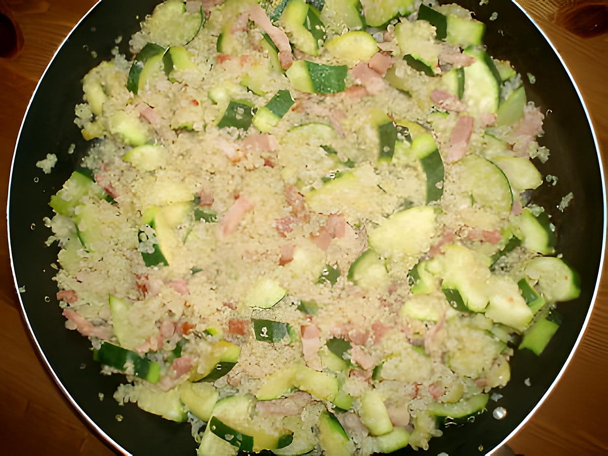 recette Poelée quinoa-courgettes