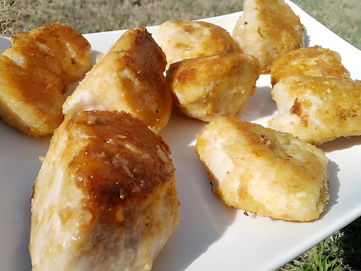 recette Nuggets de poulet panés au parmesan