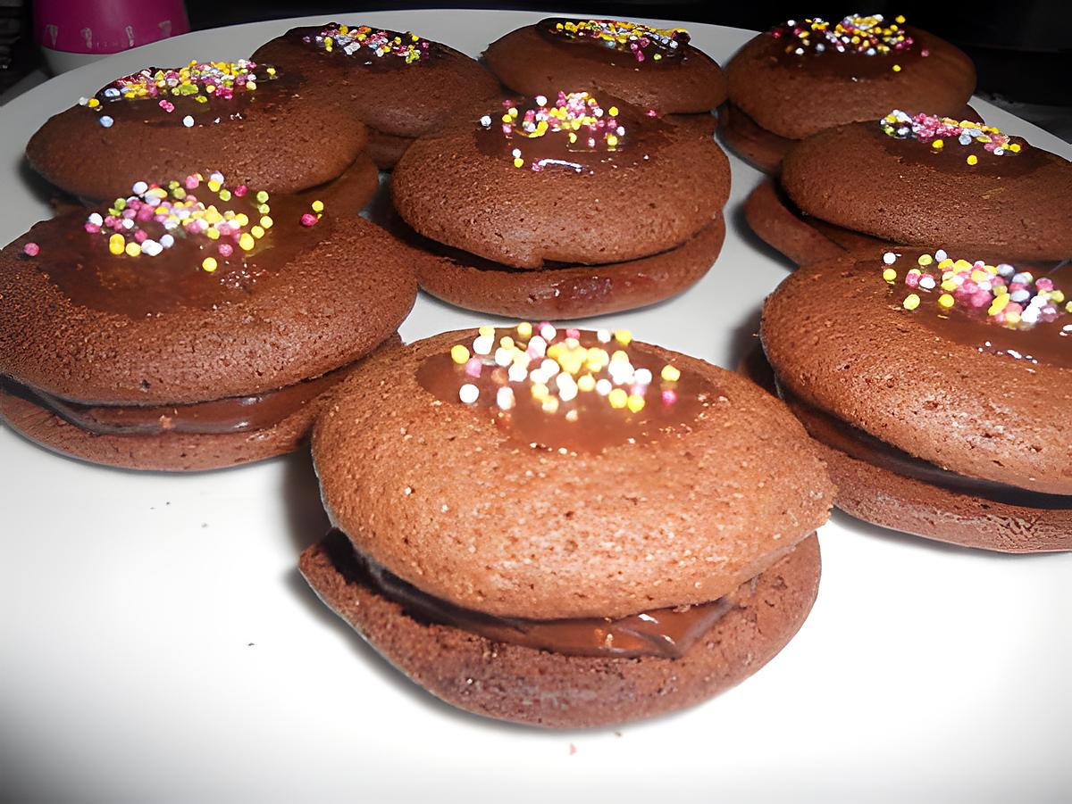 recette whoopi pie tout chocolat