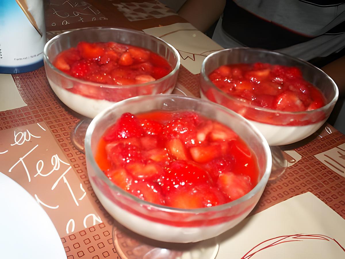 recette blanc manger coco aux fraises