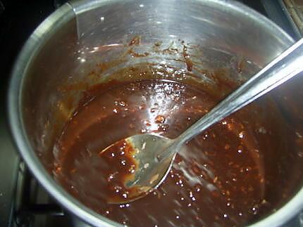 recette pommes sauce chocolat crunch(petit dessert pour une petite faim)