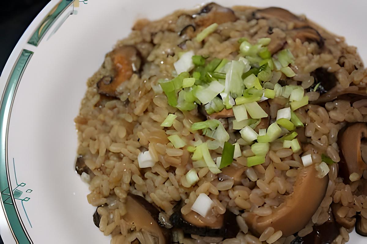 recette Risotto aux shitakee