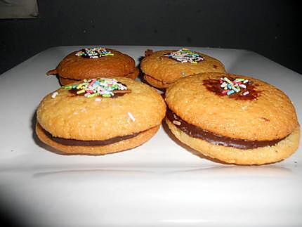 recette Whoopies pie tout choco fourré chocolat blanc noix de coco