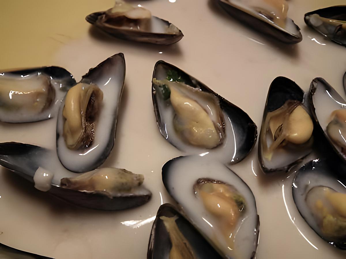 recette Moules à la sauce poulette