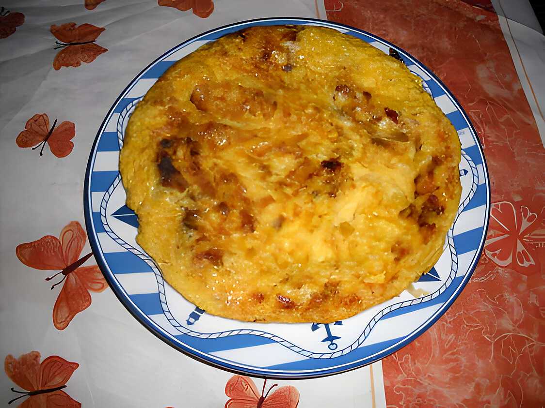 Recette d'Omelette aux oignons