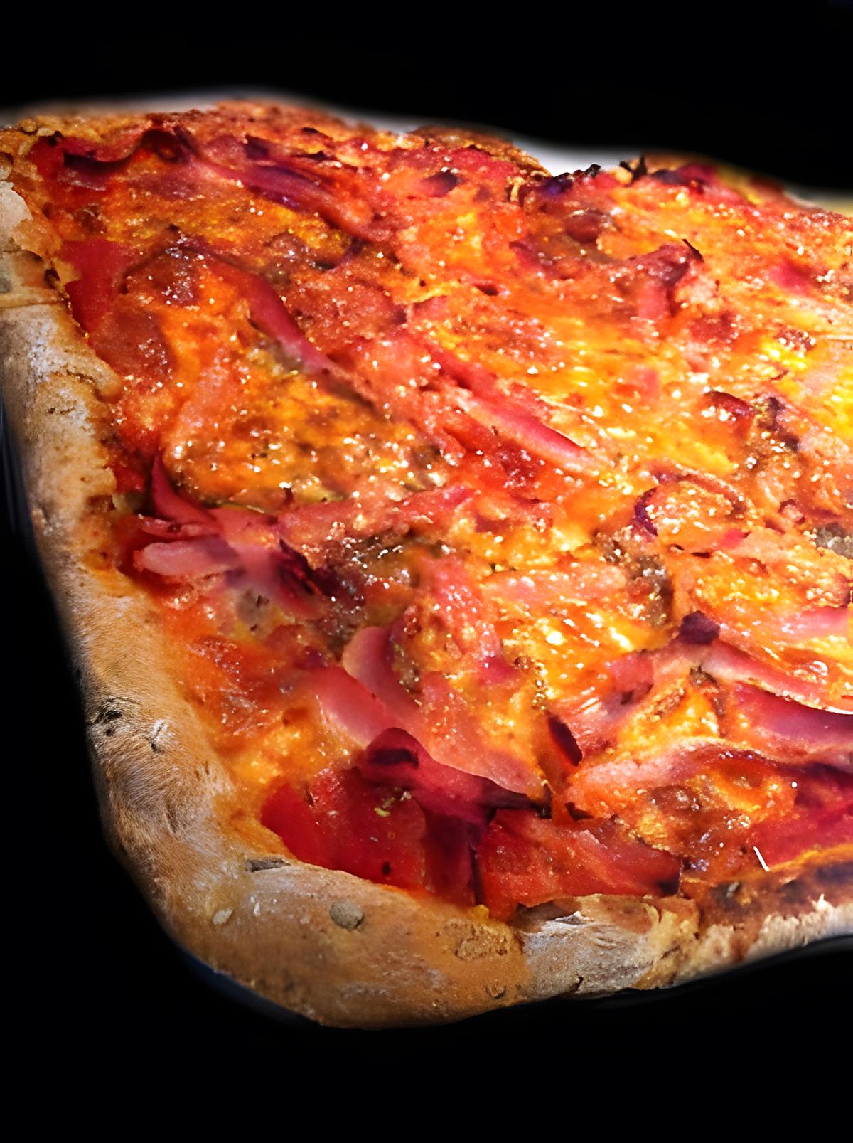 recette Pizza Mafia - Tomate Jambon Mozza !