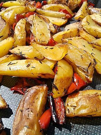 recette Potatoes rotis au poivron et herbes de provence