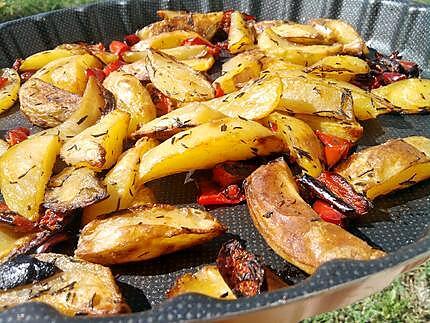 recette Potatoes rotis au poivron et herbes de provence