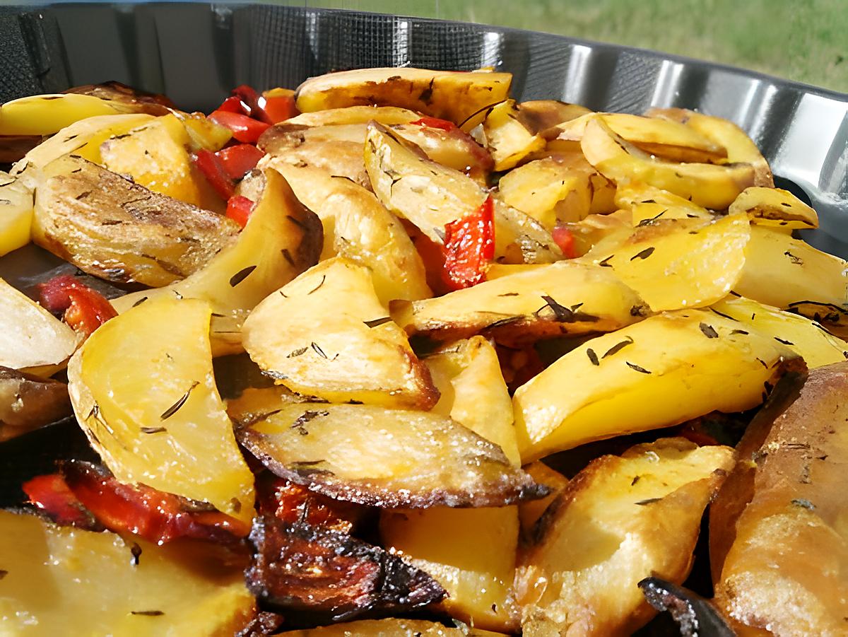 recette Potatoes rotis au poivron et herbes de provence