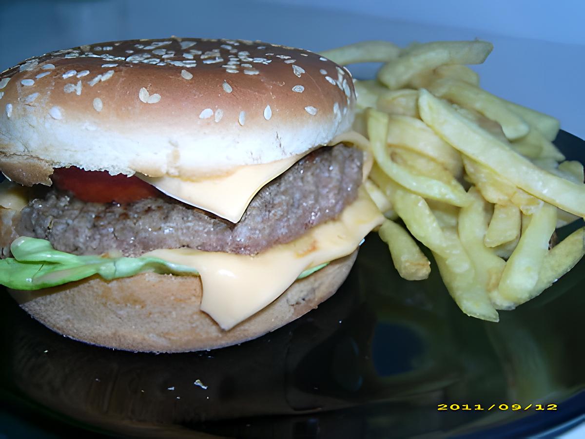 recette cheesburger maison