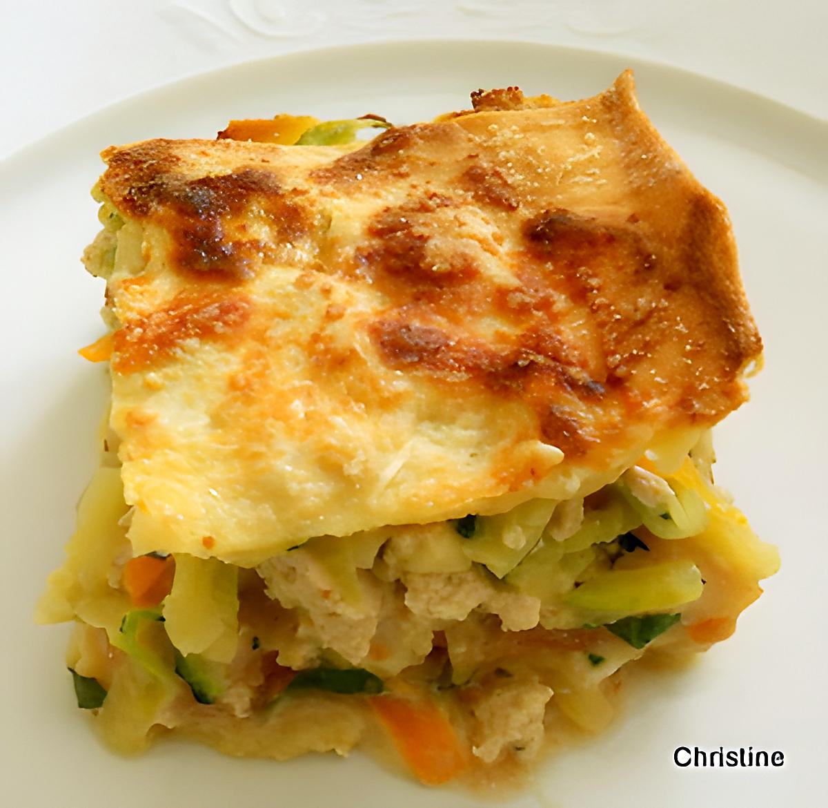 recette Lasagnes fraîches aux courgette-carottes