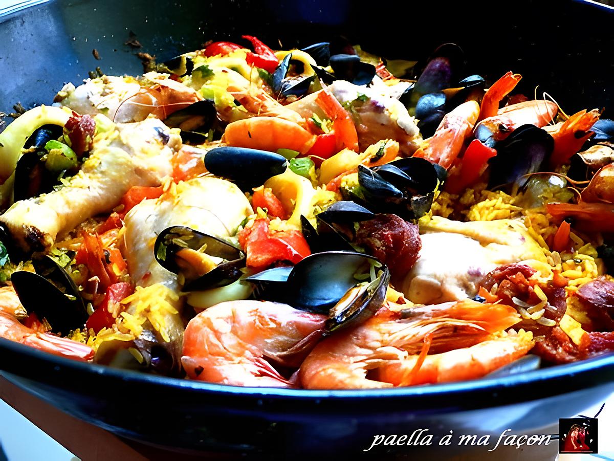 recette paella à ma façon