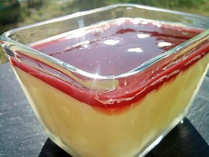 recette Panna cotta à la vanille et son coulis de framboises