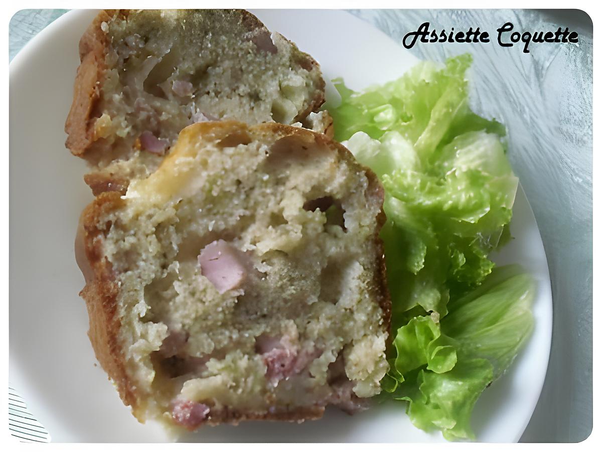 recette Cake salé lardons, oignons et mozza