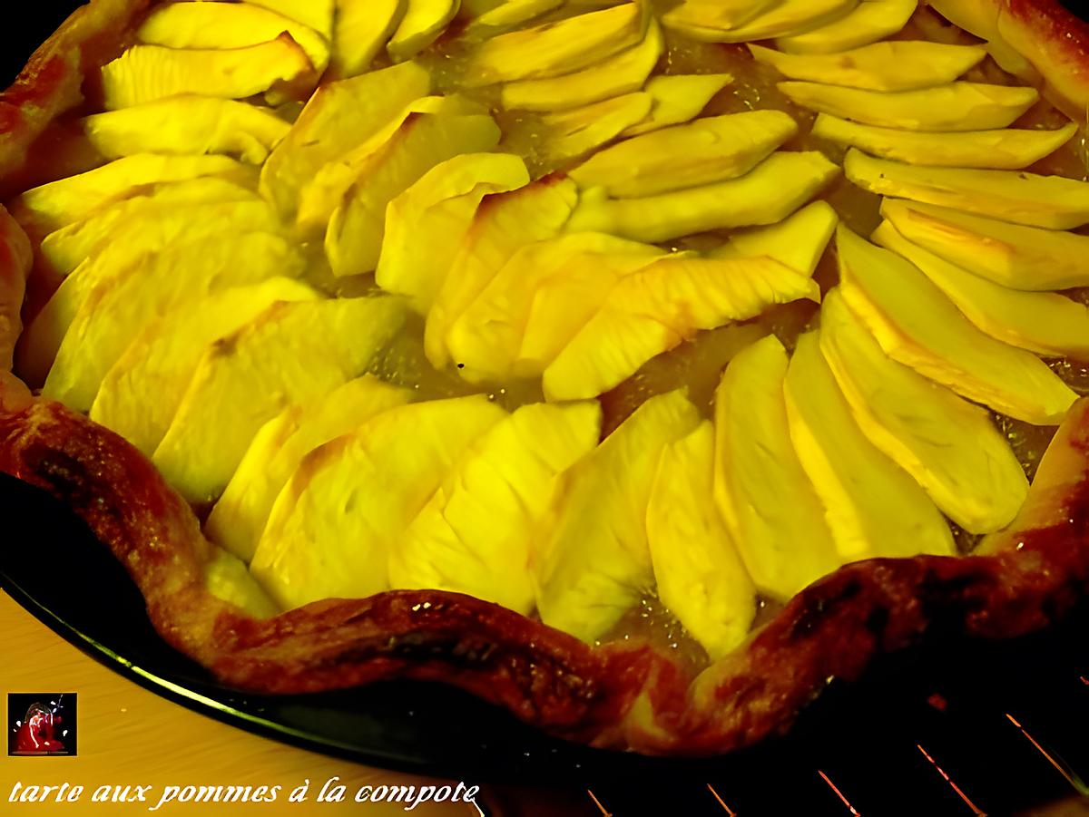 recette tarte aux pommes à la compote
