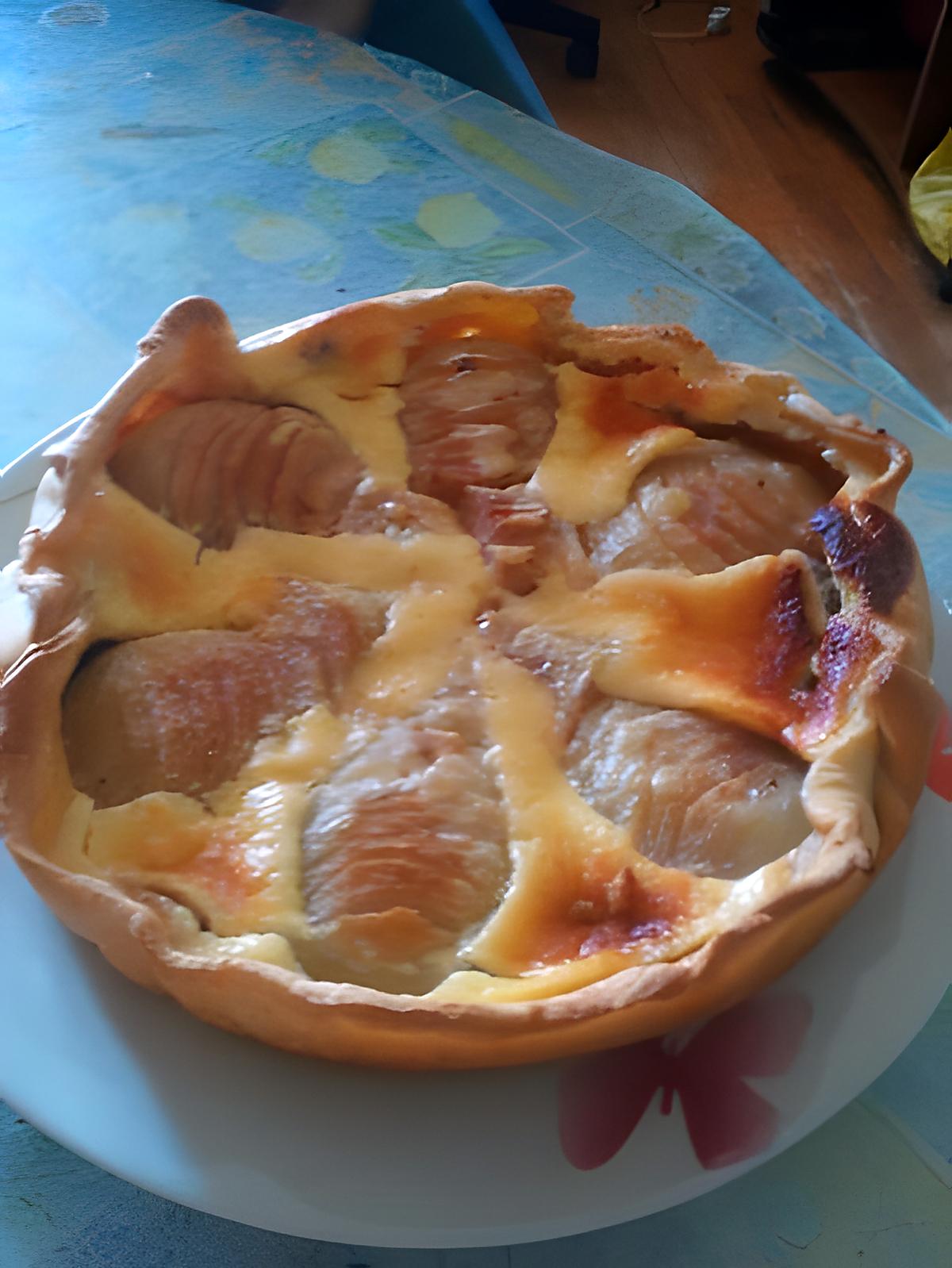 recette Tarte fondante poires-chocolat