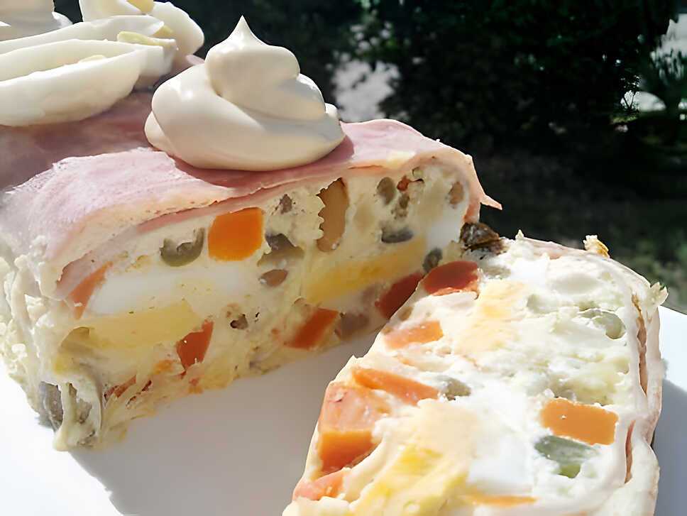 recette Terrine de jambon à la macédoine aux oeufs