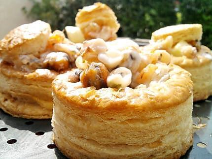 recette Vol au vent de la mer