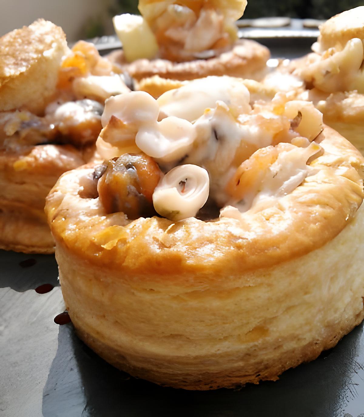 recette Vol au vent de la mer