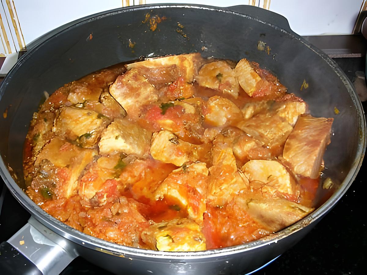 recette Sauté de veau au gingembre et à la coriandre (photo perso)