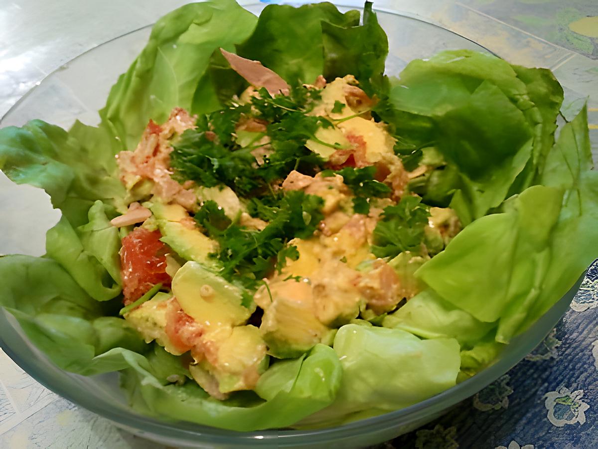 recette Salade à l'avocat