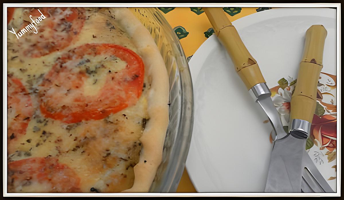 recette Tarte au thon, moutarde et tomate