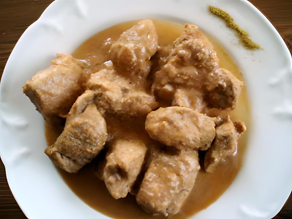 recette Sauté de porc au curry.