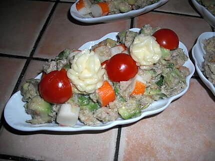 recette Coupelle d'avocat et sa garniture