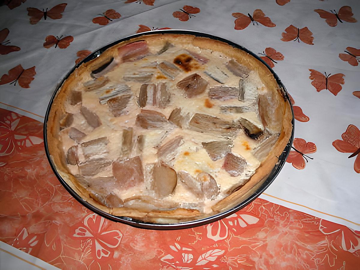 recette Tarte à la rhubarbe