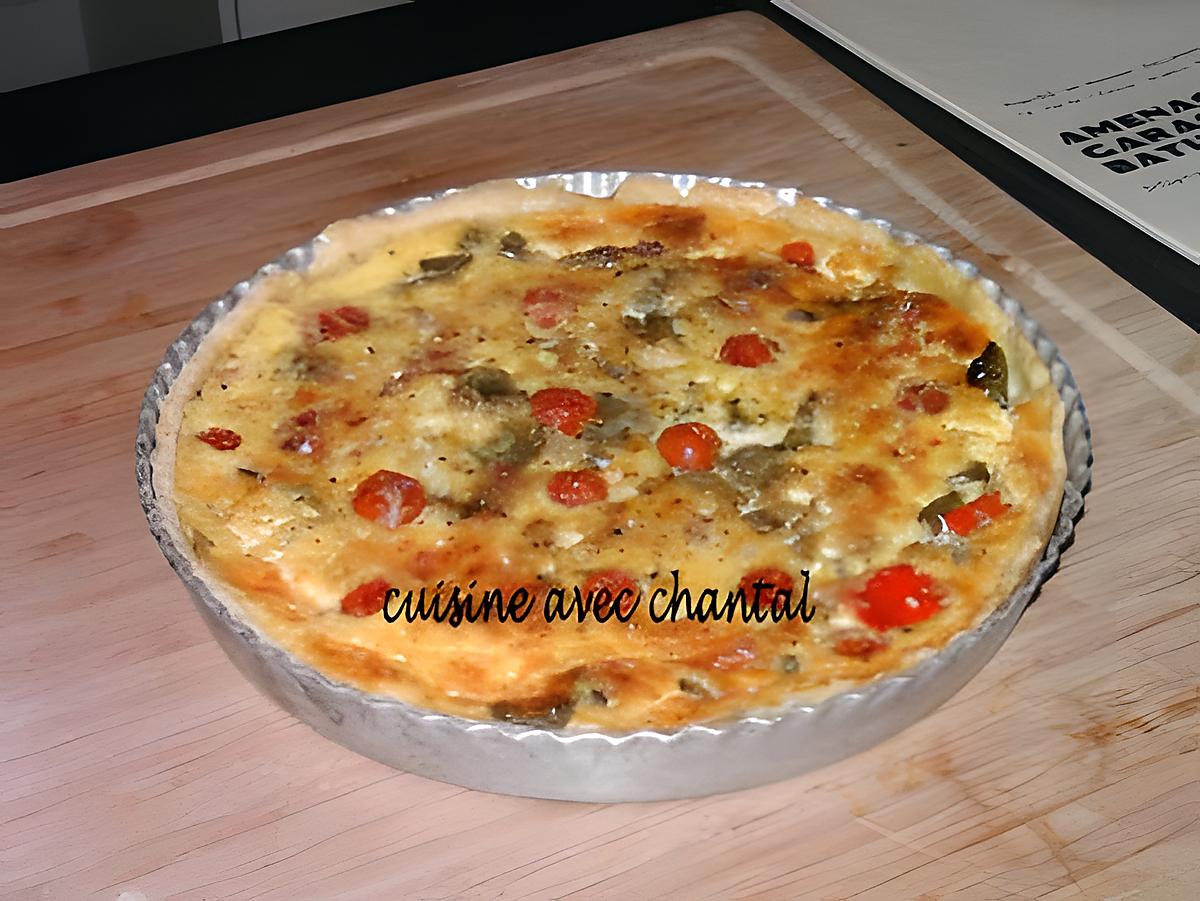 recette tarte poivrons et tomates cerises