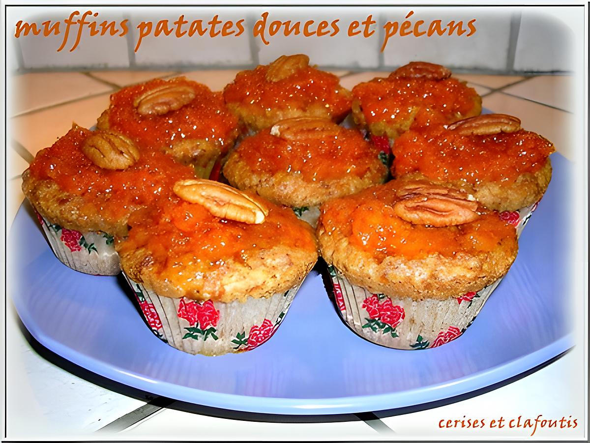 recette muffins aux patates douces et pécan