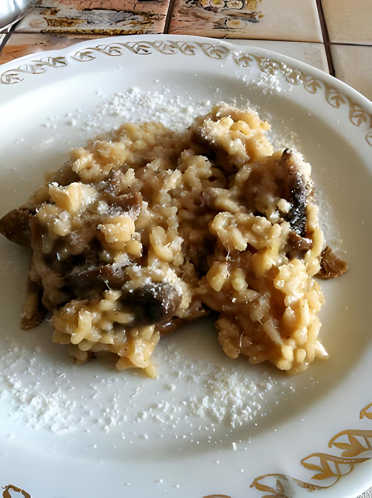 recette Risotto aux champignons (Vialone)