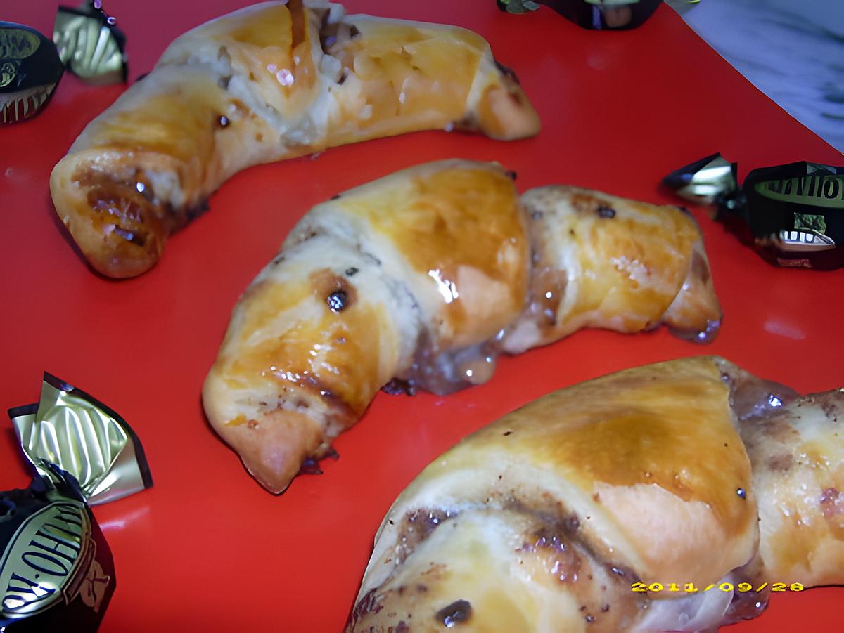 recette minis croissants aux michoko