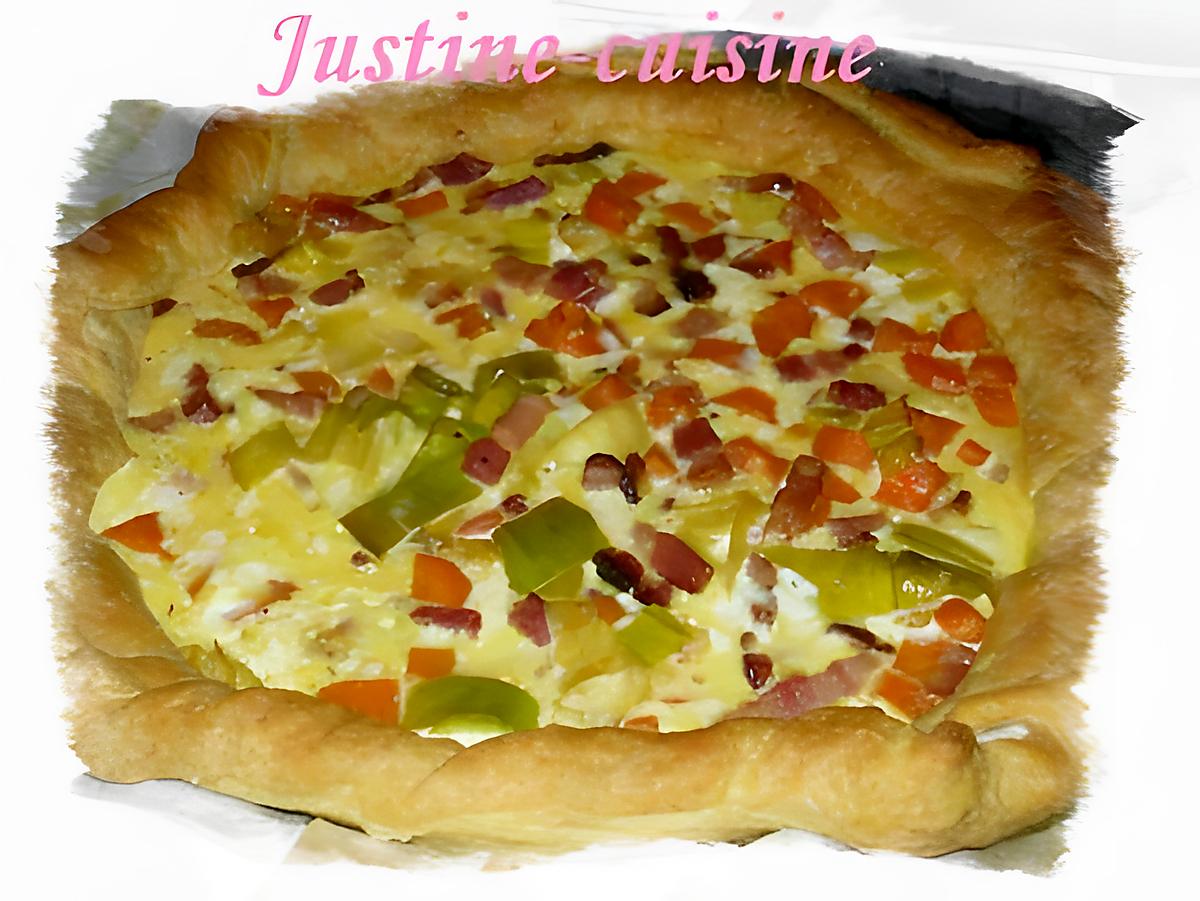 recette tarte aux légumes et chèvre frais