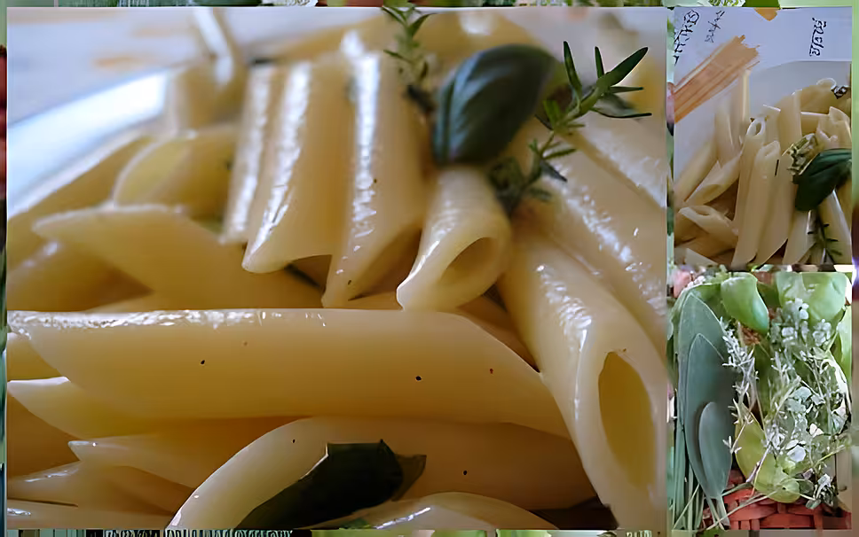 recette Penne sauce aux herbes aromatiques