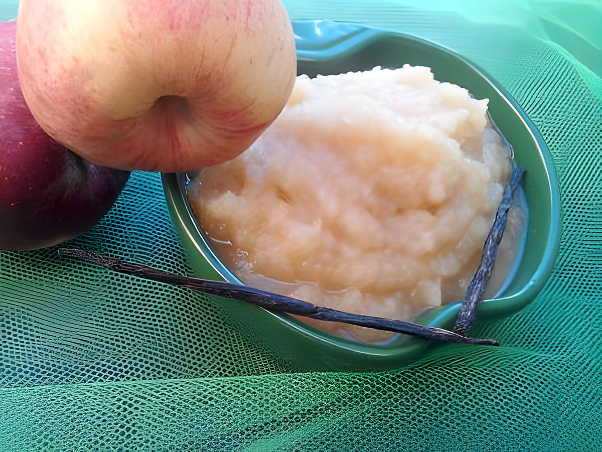 recette Compote de pomme vanillé & canelle