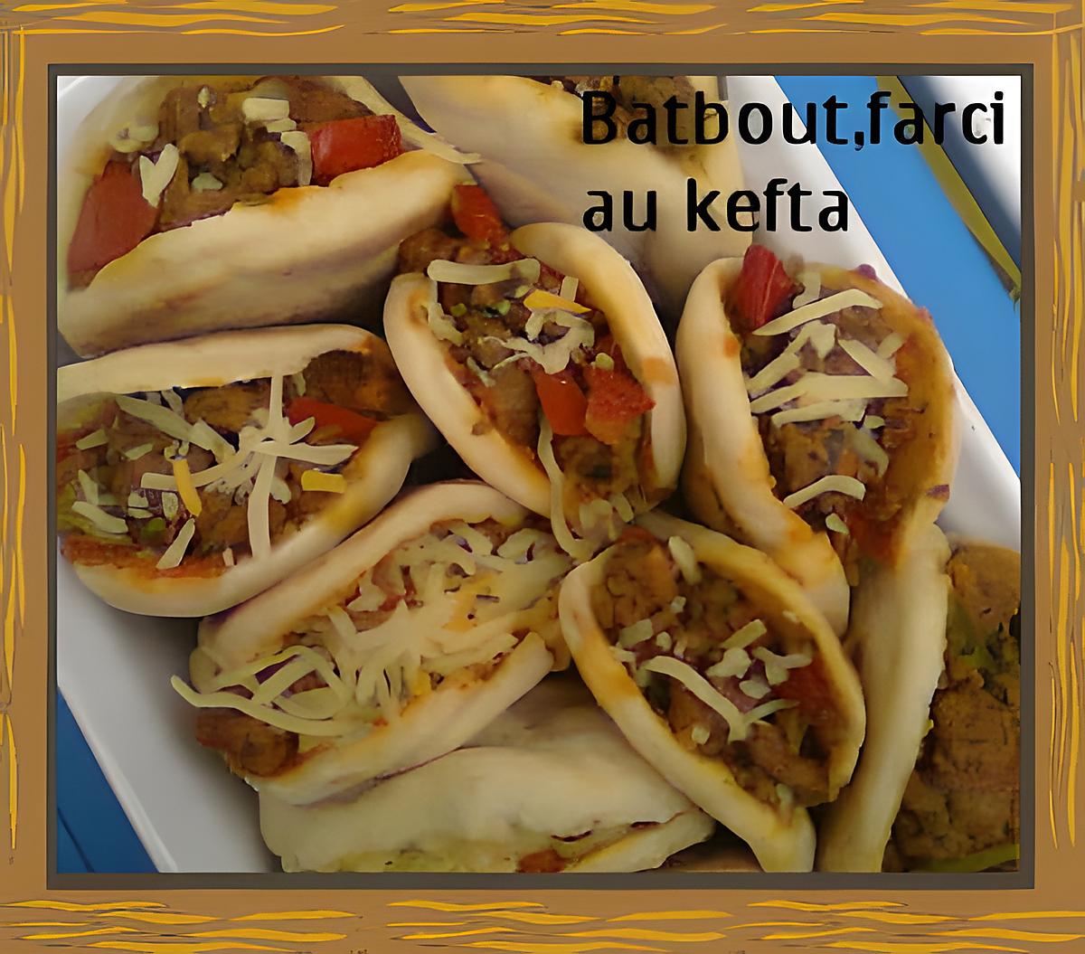 recette BATBOUT  A LA KEFTA,POIVRON.(MINI PAINS)