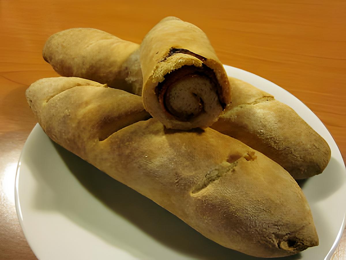 recette BAGUETTES AU CHORIZO