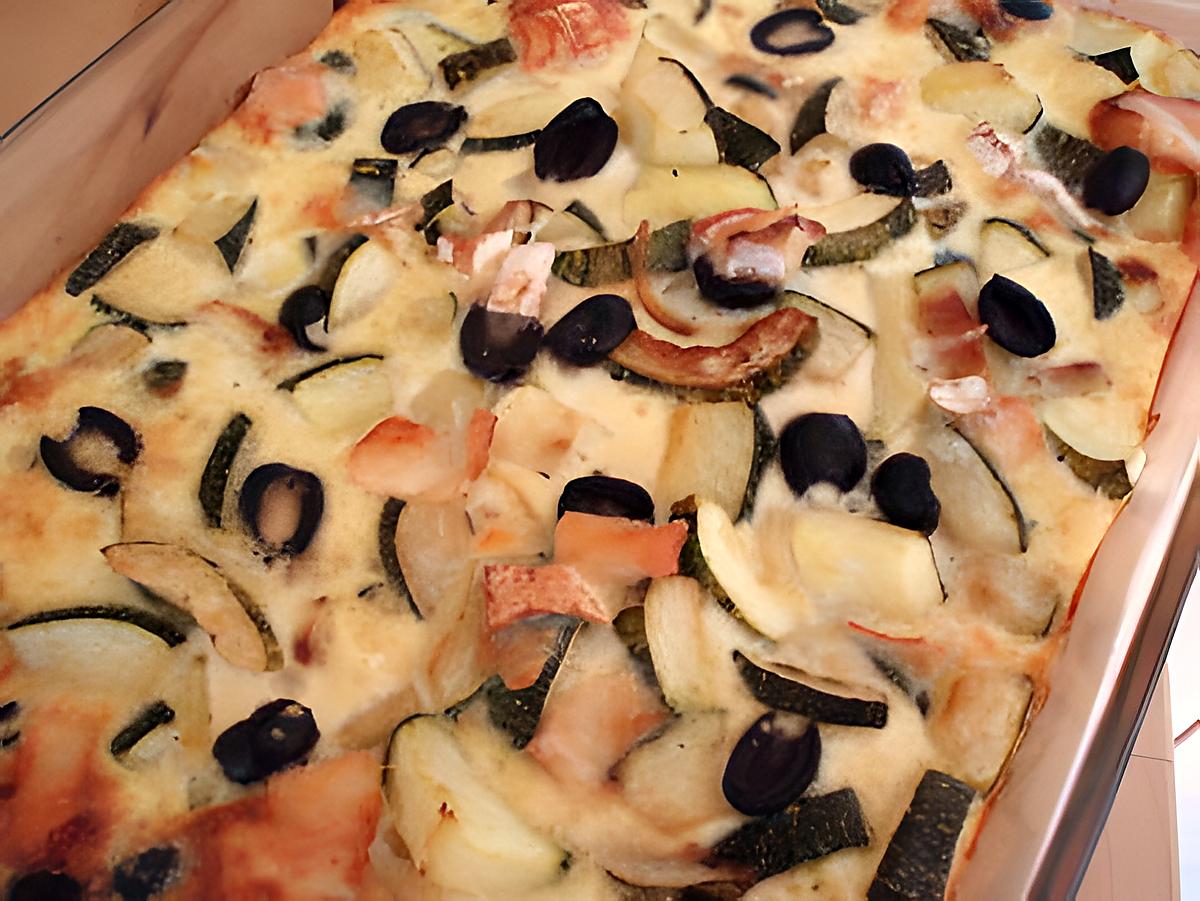 recette Clafoutis courgette et chevre