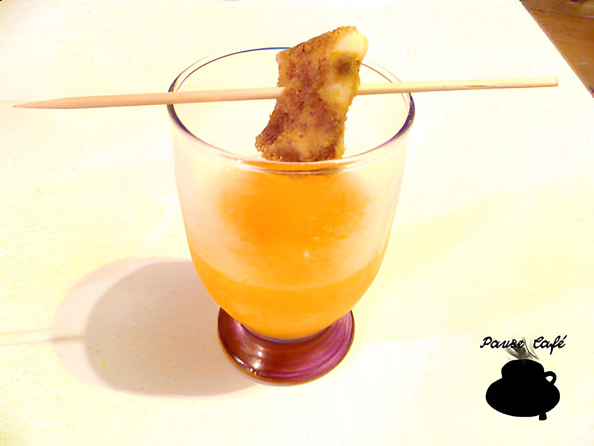 recette Croquettes de mozzarelle et coulis de melon