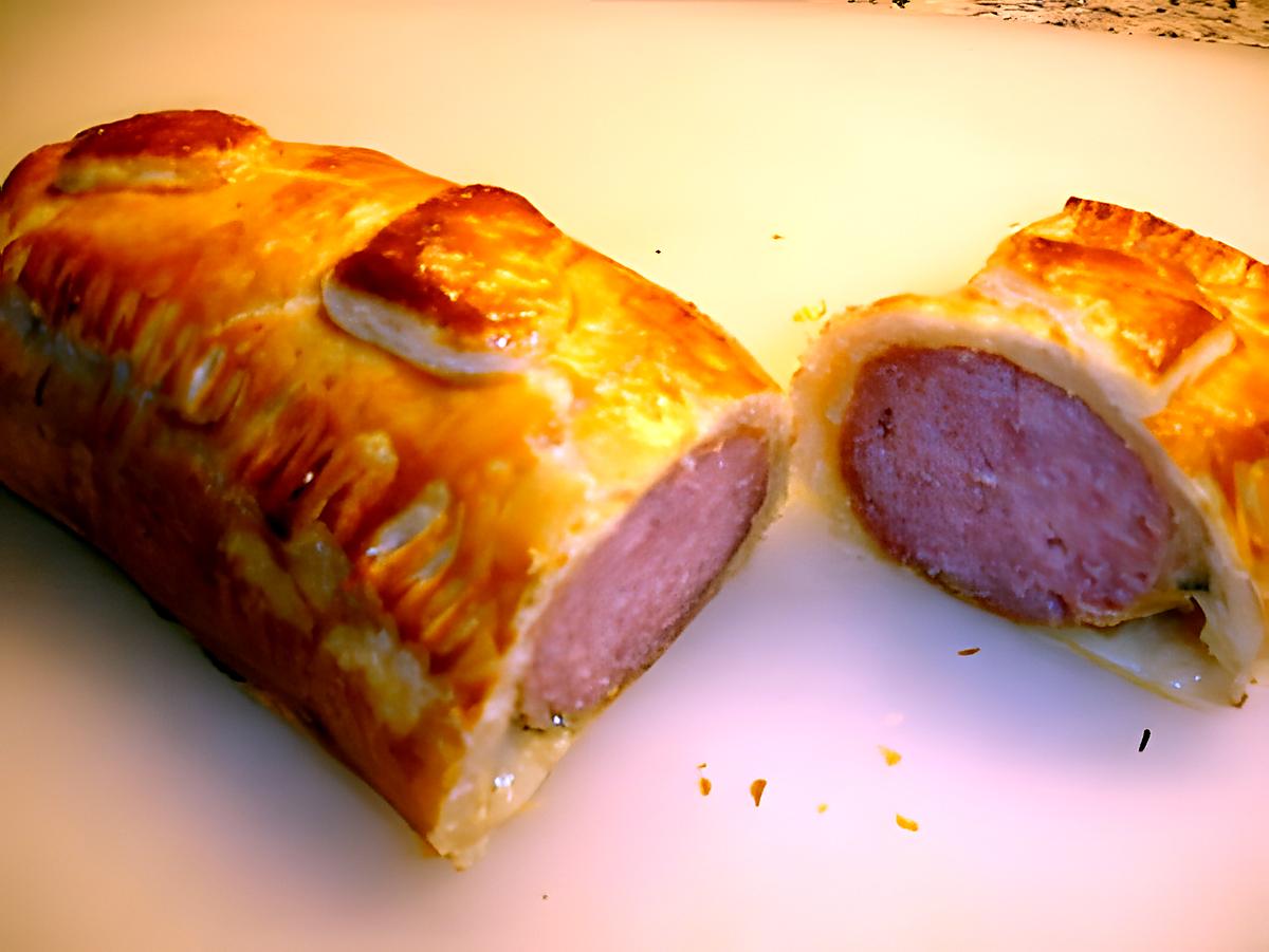 recette Saucisson en Croûte