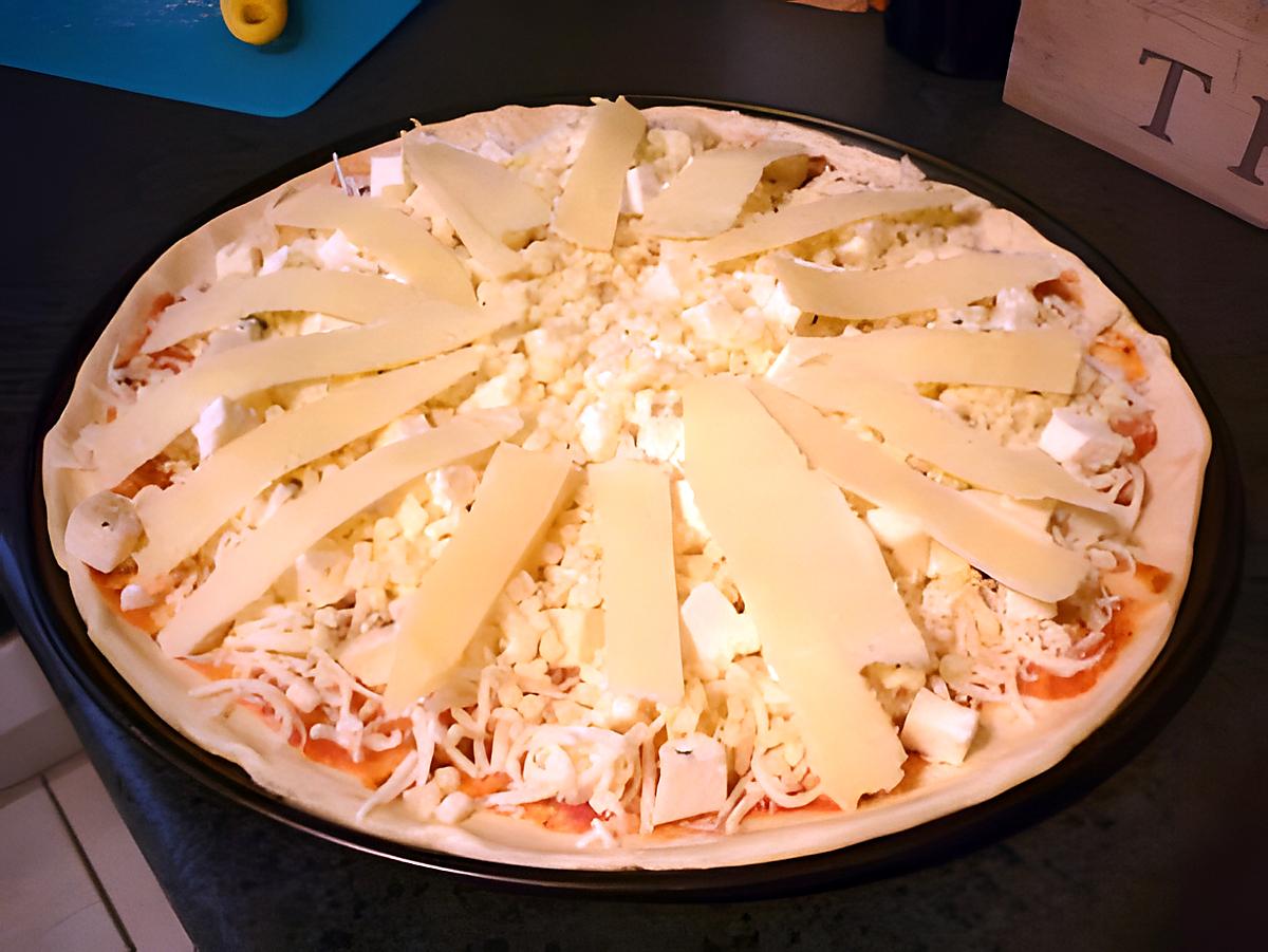 recette pizza 4 fromages