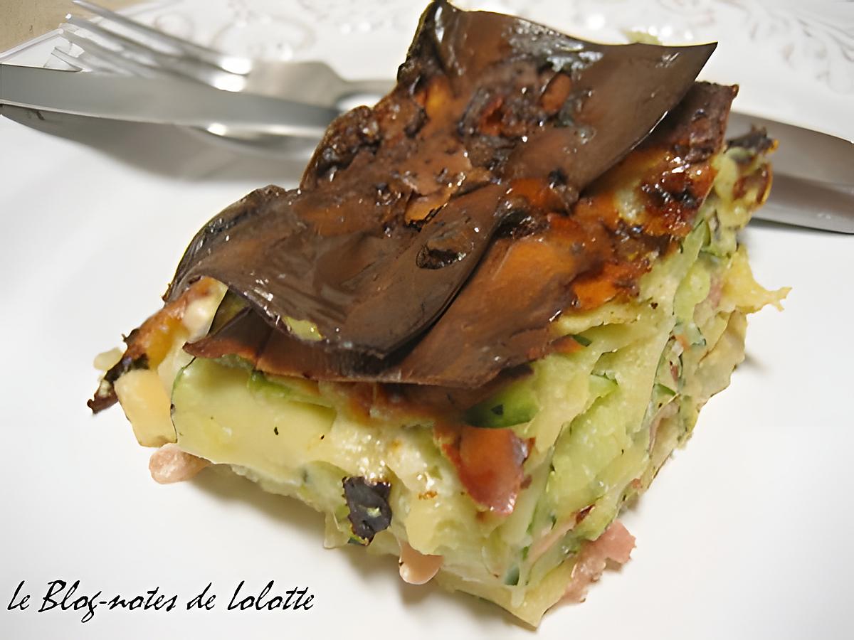 recette Lasagnes aux courgettes et à la crème de camembert