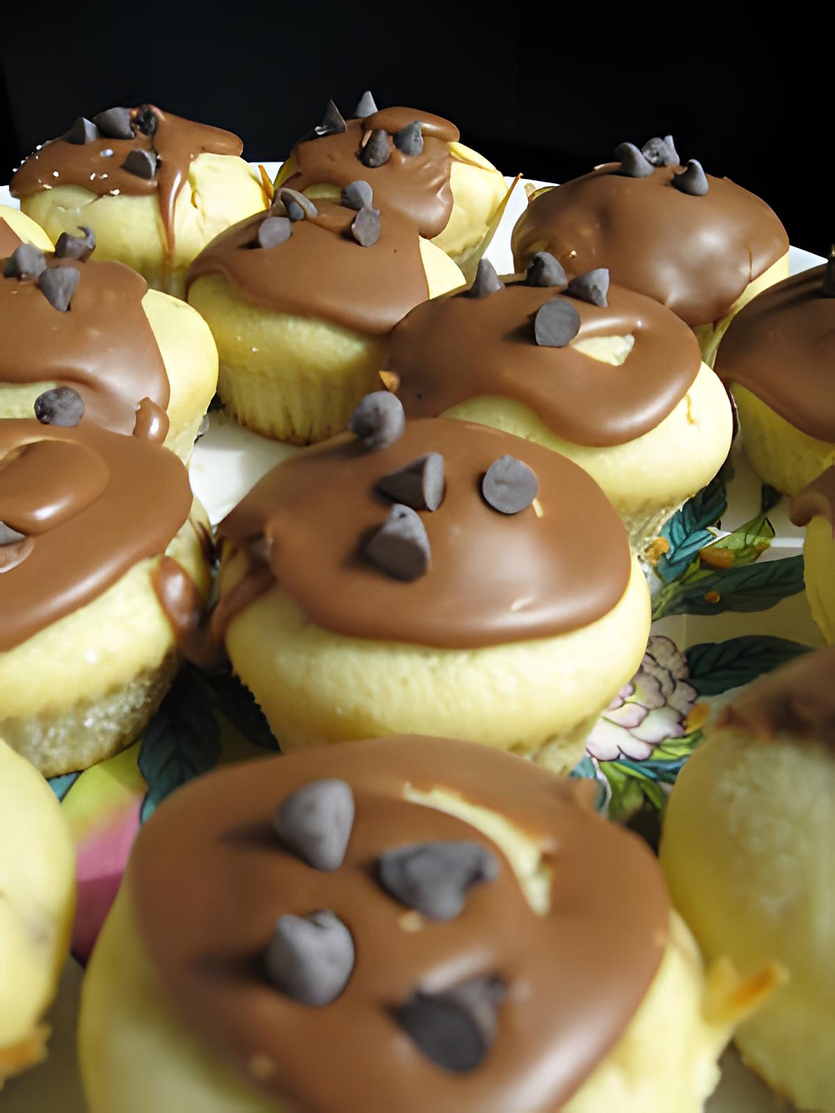 recette Cupcakes amandes, nappage chocolat au lait