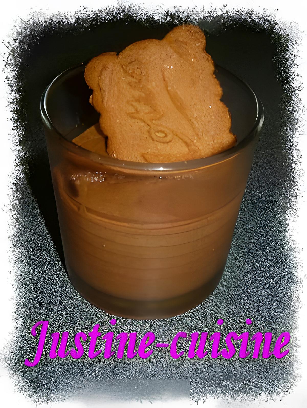 recette Mousse au chocolat croquant aux speculoos