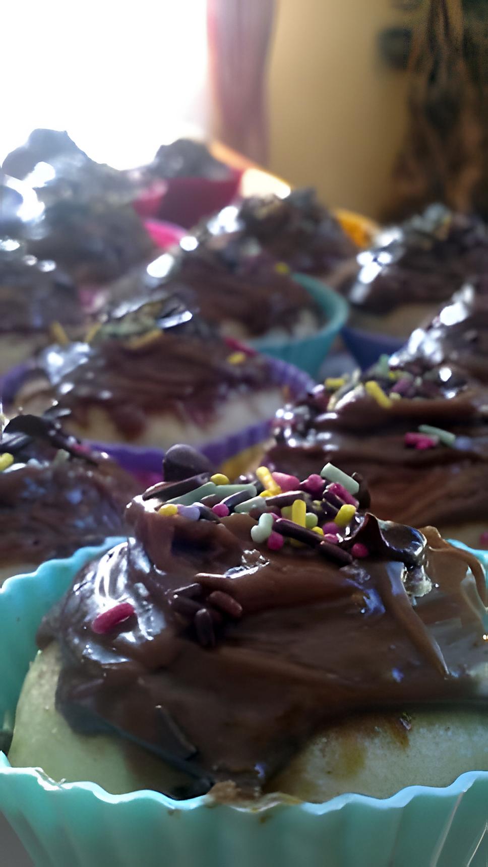 recette Cupcakes amandes, nappage praliné